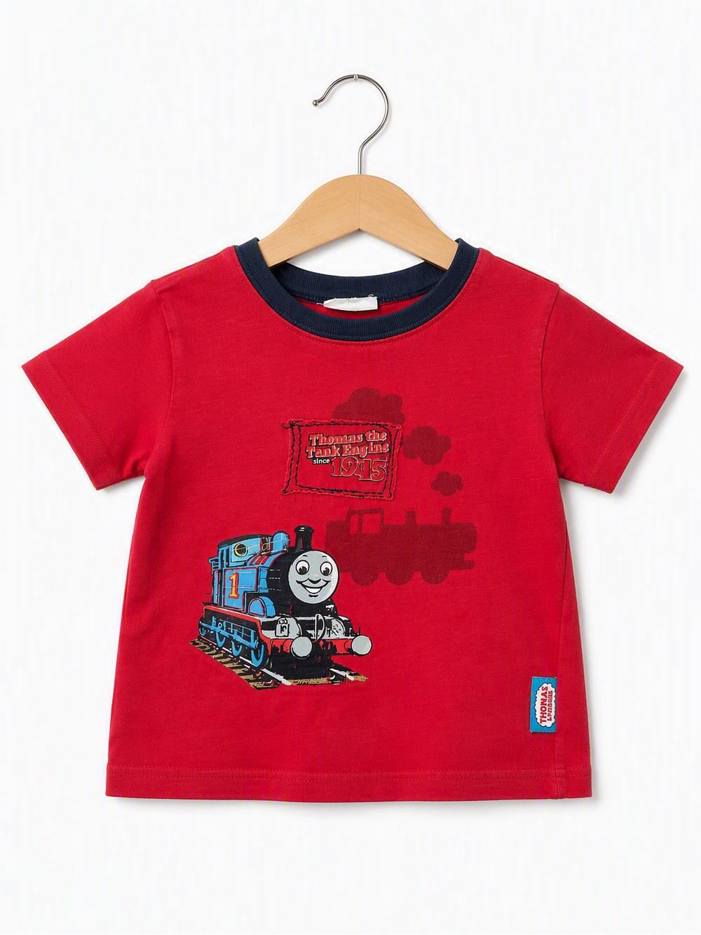 Vintage Thomas & Friends Red Graphic Ringer T-Shirt Toddler Size 2T Ganz Train